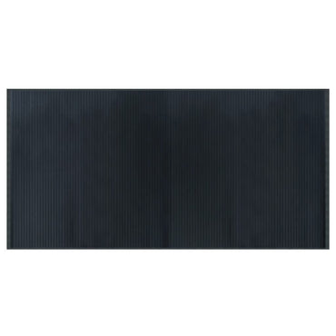 vidaXL Teppich Rechteckig Grau 100x200 cm Bambus