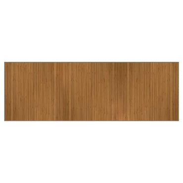 vidaXL Teppich Rechteckig Braun 100x300 cm Bambus