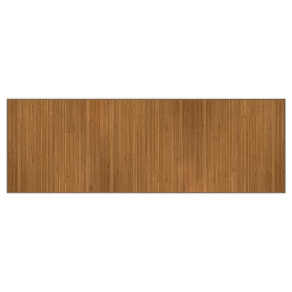 vidaXL Teppich Rechteckig Braun 100x300 cm Bambus