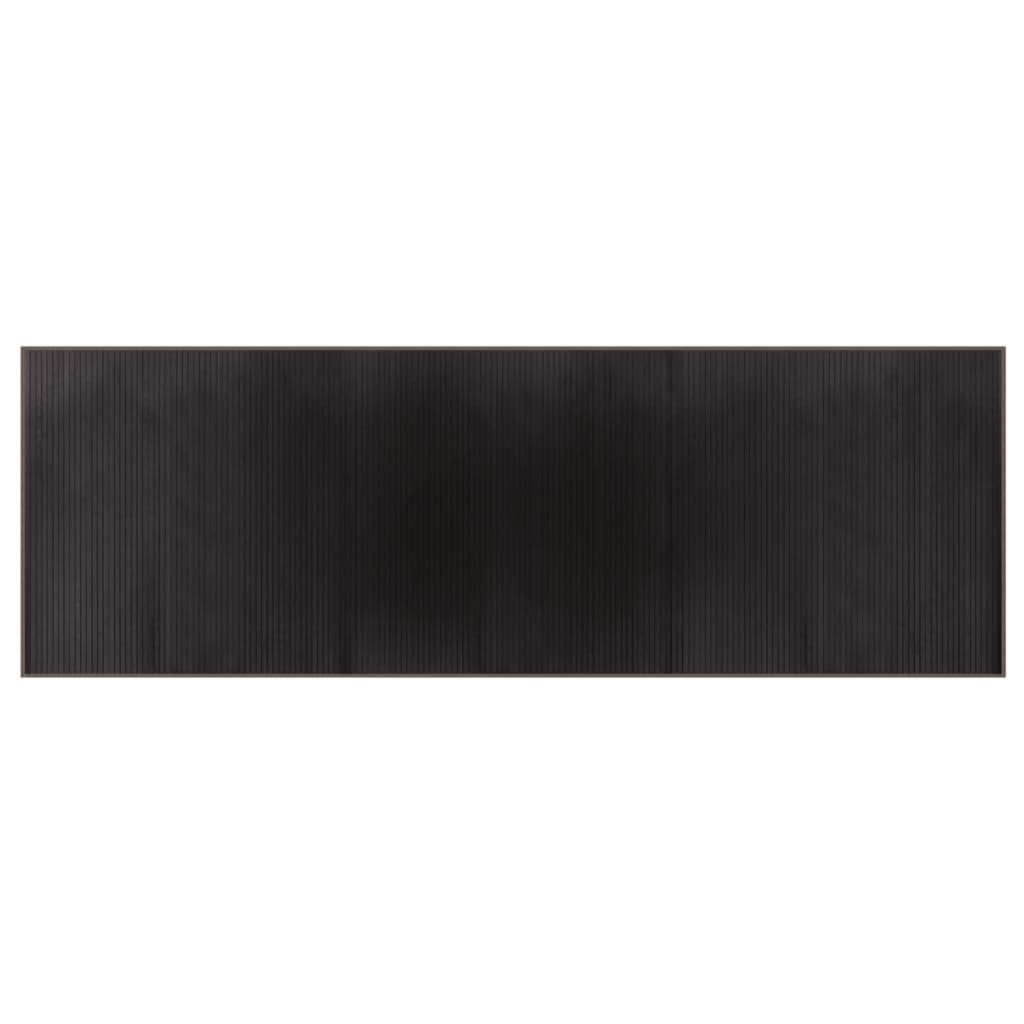 vidaXL Tapis rectangulaire marron foncé 100x300 cm Bambou