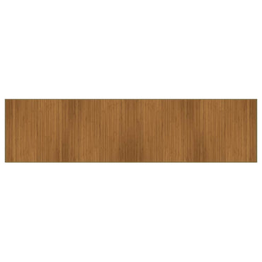 vidaXL Tapis rectangulaire Marron 100x400 cm Bambou