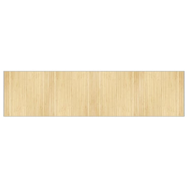 vidaXL Teppich Rechteckig Hell Natur 100x400 cm Bambus