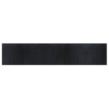 vidaXL Tapis rectangulaire Noir 100x500 cm Bambou