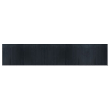 vidaXL Tapis rectangulaire gris 100x500 cm Bambou