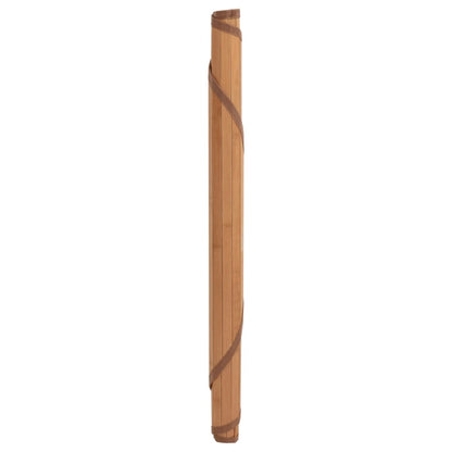 vidaXL Teppich Rund Natur 60 cm Bambus