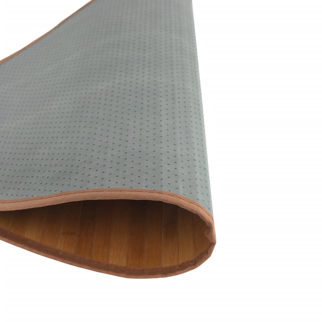 vidaXL Teppich Rund Natur 60 cm Bambus