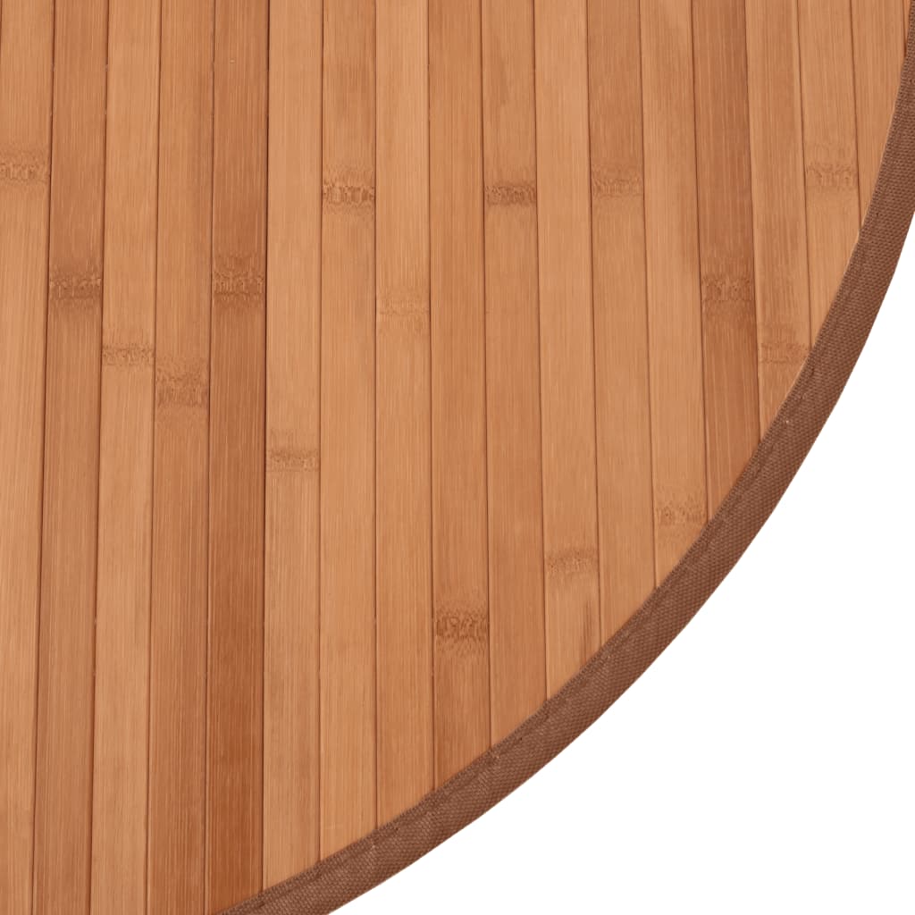 vidaXL Teppich Rund Natur 60 cm Bambus