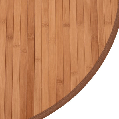 vidaXL Teppich Rund Natur 60 cm Bambus