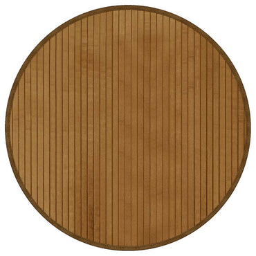 vidaXL Tapis Rond Marron 60 cm Bambou