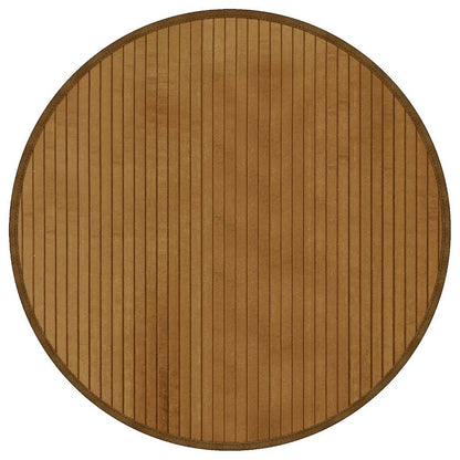 vidaXL Tapis Rond Marron 60 cm Bambou