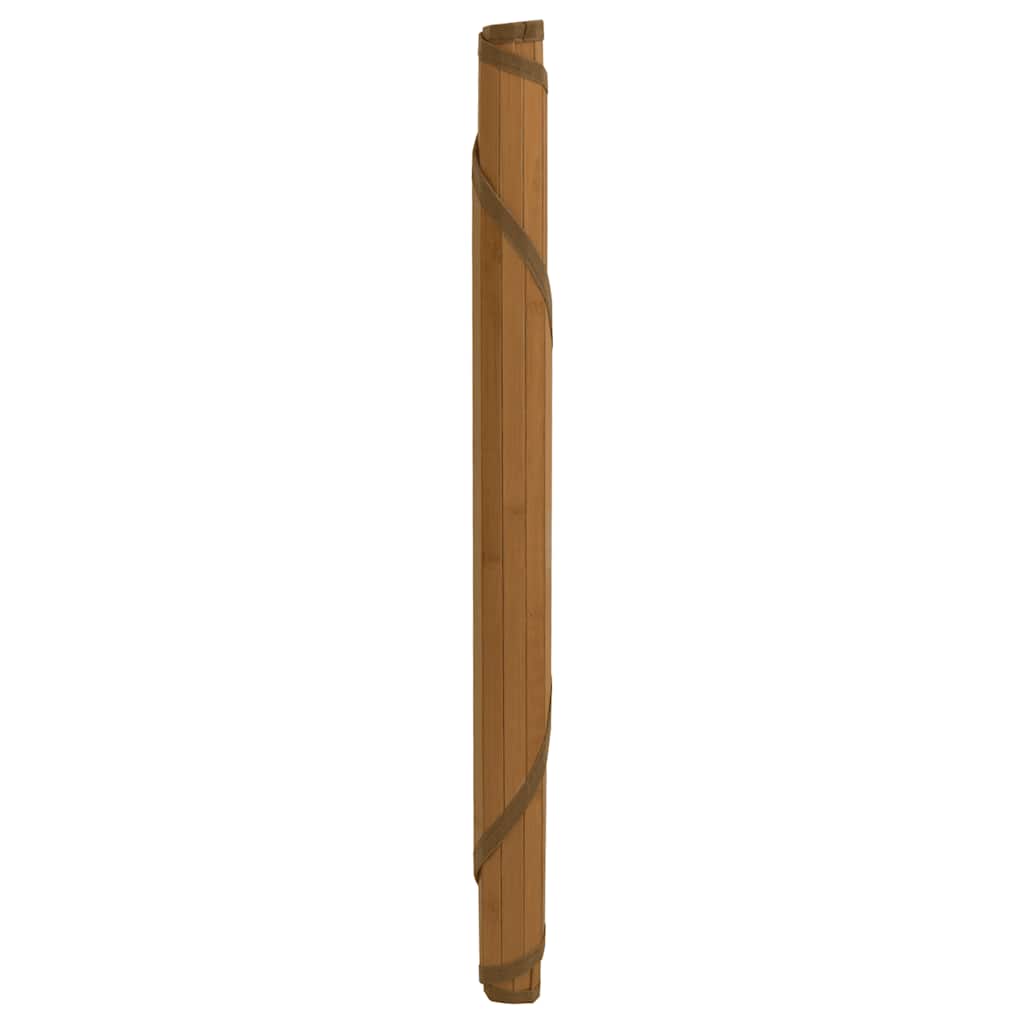 vidaXL Tapis Rond Marron 60 cm Bambou