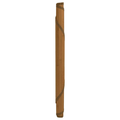 vidaXL Tapis Rond Marron 60 cm Bambou