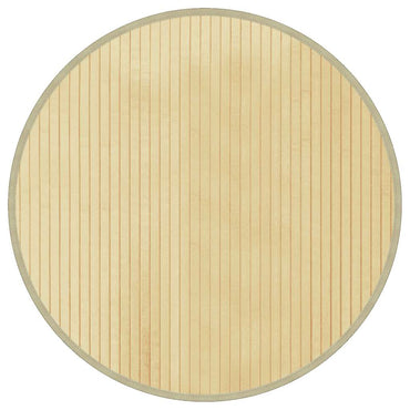 vidaXL Tapis Rond Clair Naturel 60 cm Bambou