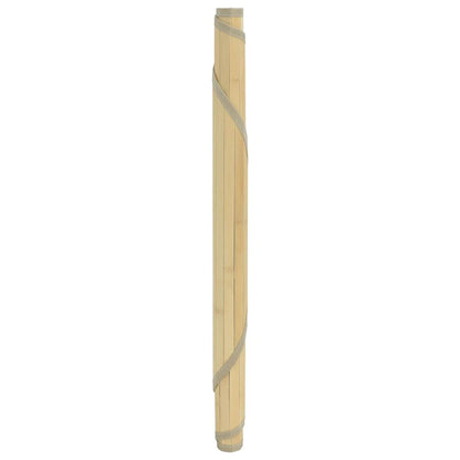 vidaXL Tapis Rond Clair Naturel 60 cm Bambou
