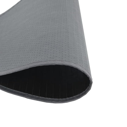 vidaXL Tapis rond gris 60 cm Bambou