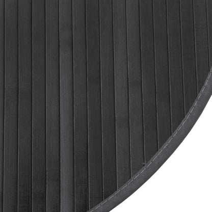 vidaXL Tapis rond gris 60 cm Bambou