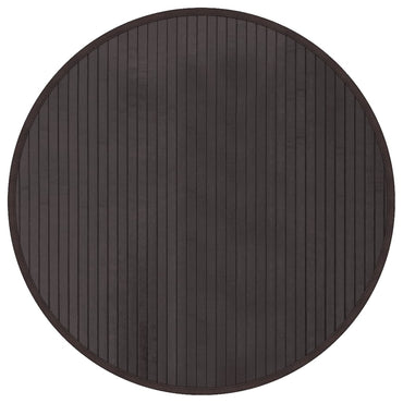 vidaXL Tapis Rond Marron Foncé 60 cm Bambou