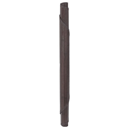 vidaXL Tapis Rond Marron Foncé 60 cm Bambou