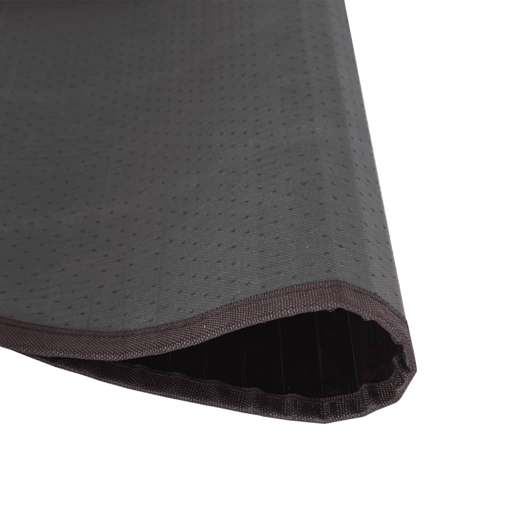 vidaXL Tapis Rond Marron Foncé 60 cm Bambou