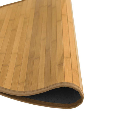 vidaXL Teppich Rund Natur 80 cm Bambus