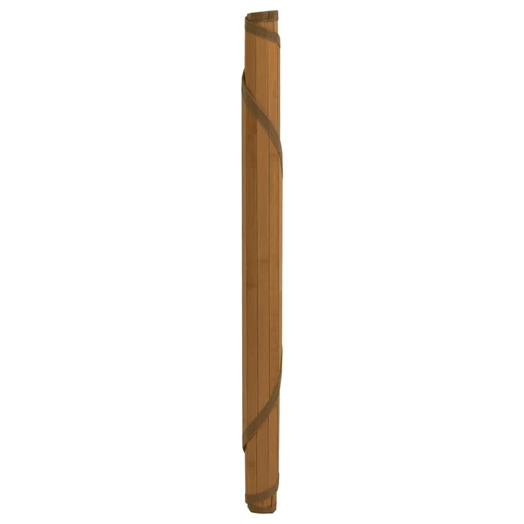 vidaXL Teppich Rund Braun 80 cm Bambus
