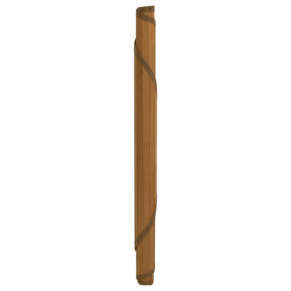 vidaXL Teppich Rund Braun 80 cm Bambus