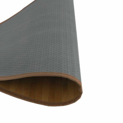 vidaXL Teppich Rund Braun 80 cm Bambus
