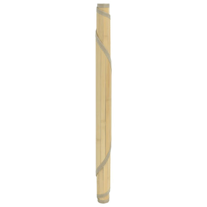 vidaXL Tapis Rond Clair Naturel 80 cm Bambou