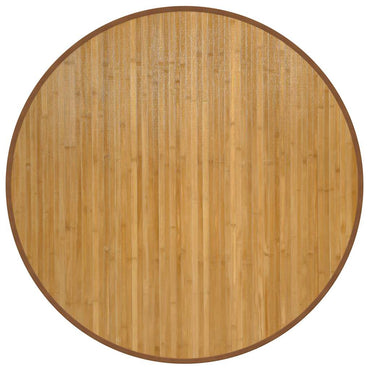 vidaXL Teppich Rund Natur 100 cm Bambus