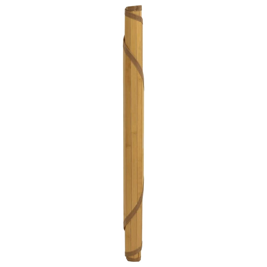 vidaXL Teppich Rund Natur 100 cm Bambus