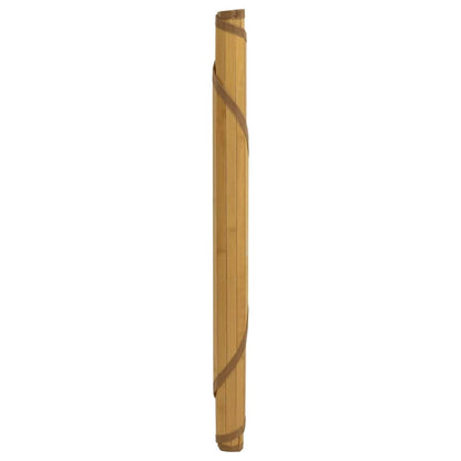 vidaXL Teppich Rund Natur 100 cm Bambus