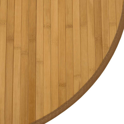 vidaXL Teppich Rund Natur 100 cm Bambus