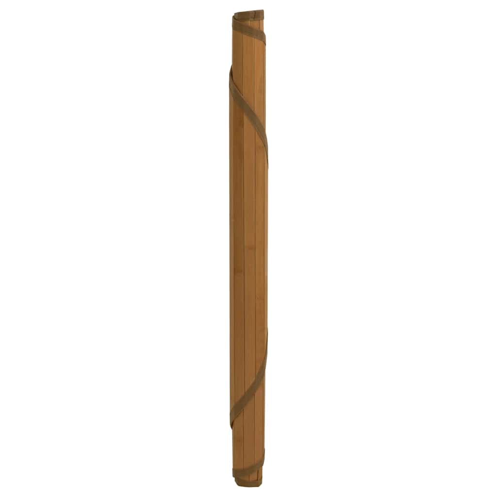 vidaXL Teppich Rund Braun 100 cm Bambus