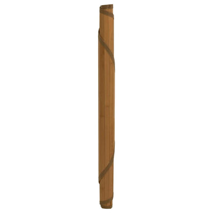vidaXL Teppich Rund Braun 100 cm Bambus