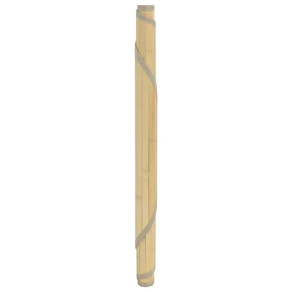 vidaXL Teppich Rund Hell Natur 100 cm Bambus