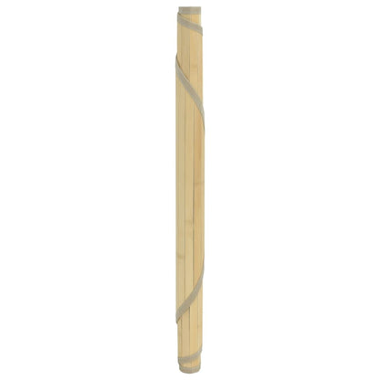 vidaXL Teppich Rund Hell Natur 100 cm Bambus