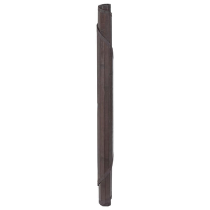vidaXL Tapis Rond Marron Foncé 100 cm Bambou