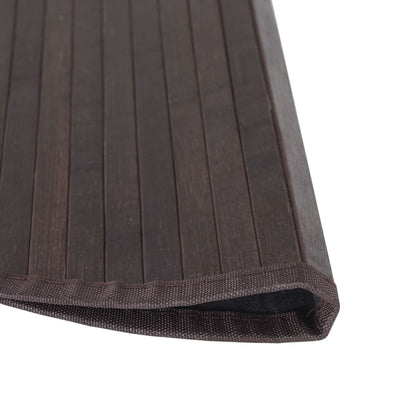 vidaXL Tapis Rond Marron Foncé 100 cm Bambou