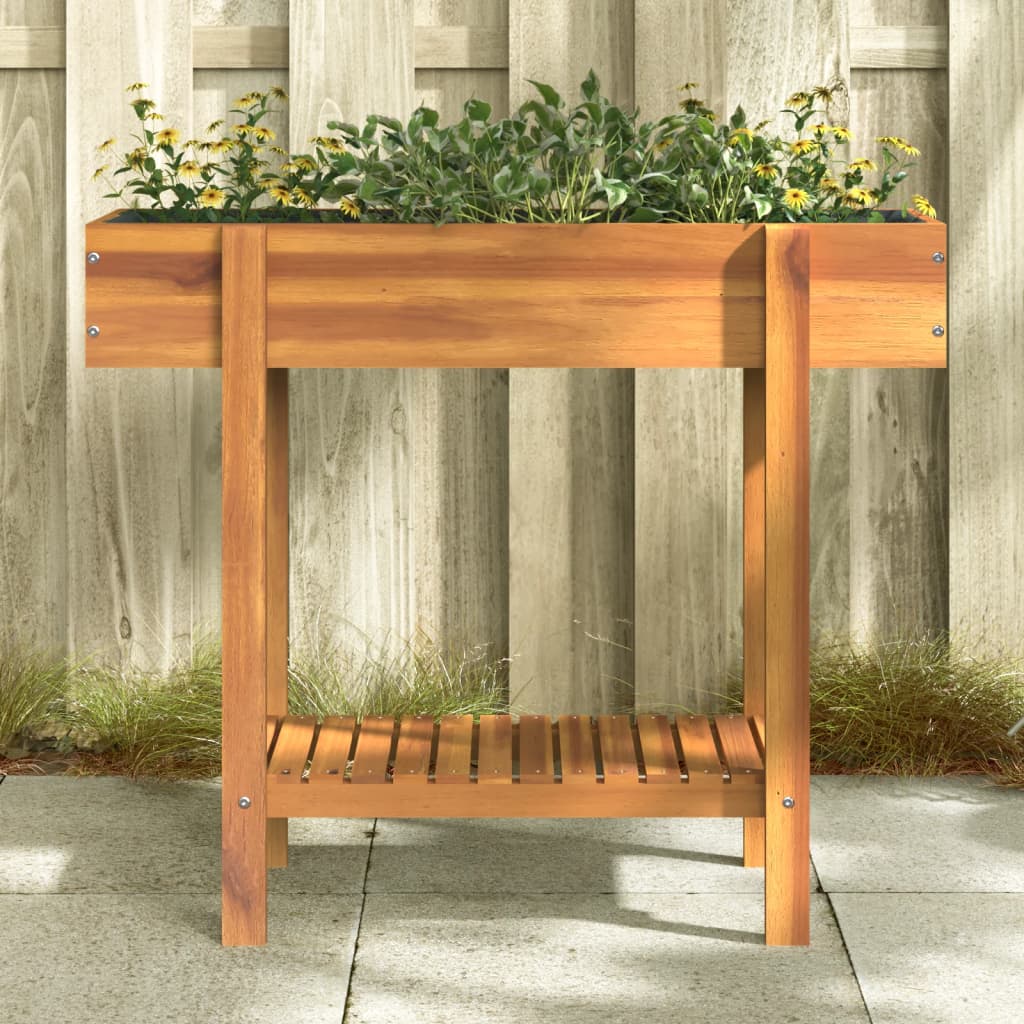 vidaXL Hochbeet 90x30x75 cm Massivholz Akazie