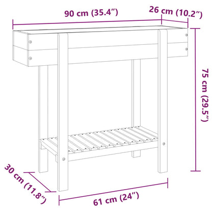 vidaXL Hochbeet 90x30x75 cm Massivholz Akazie