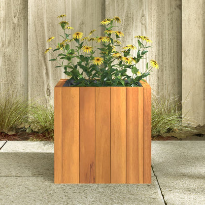 vidaXL Pflanzkübel 25x25x25 cm Massivholz Akazie