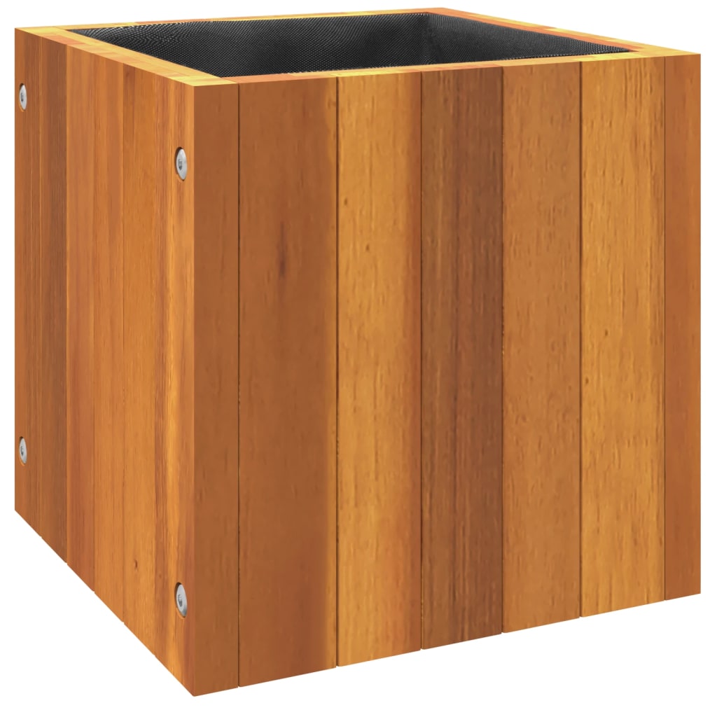 vidaXL Pflanzkübel 25x25x25 cm Massivholz Akazie