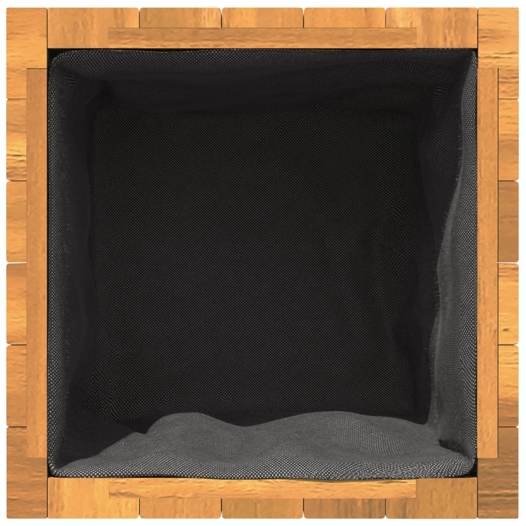 vidaXL Pflanzkübel 35x35x35 cm Massivholz Akazie