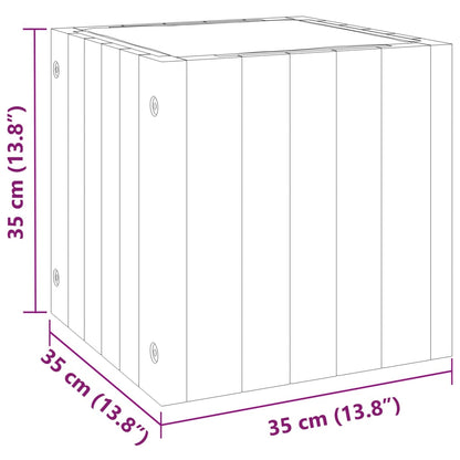 vidaXL Pflanzkübel 35x35x35 cm Massivholz Akazie