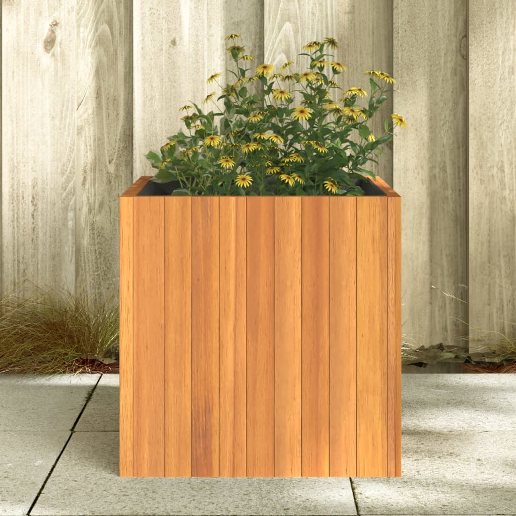 vidaXL Pflanzkübel 45x45x45 cm Massivholz Akazie