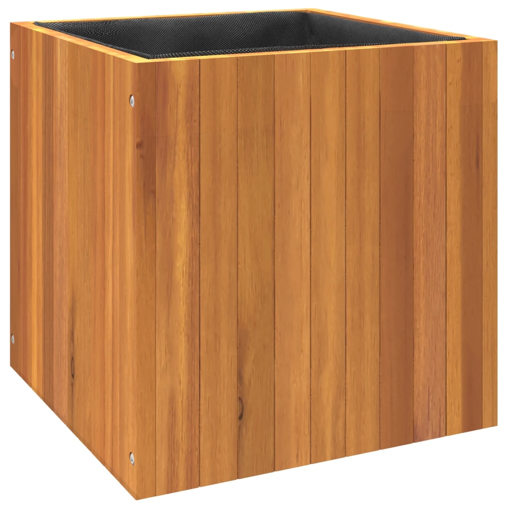 vidaXL Pflanzkübel 45x45x45 cm Massivholz Akazie
