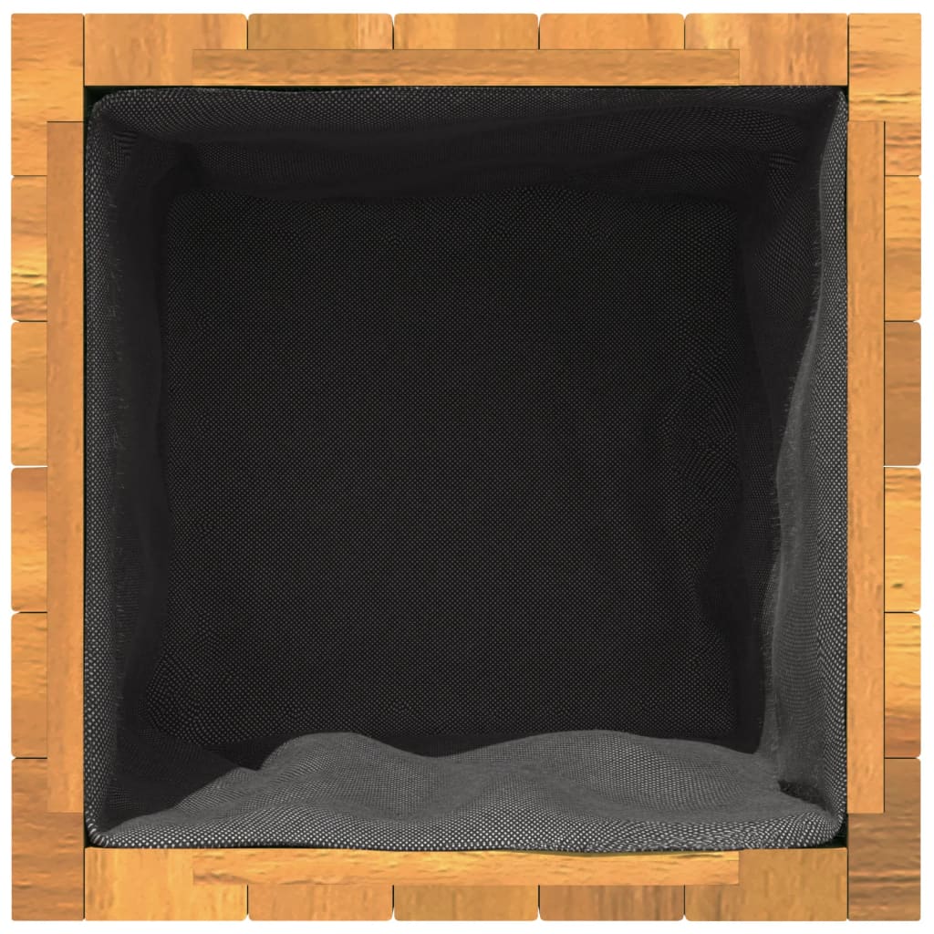 vidaXL Pflanzkübel 45x45x45 cm Massivholz Akazie