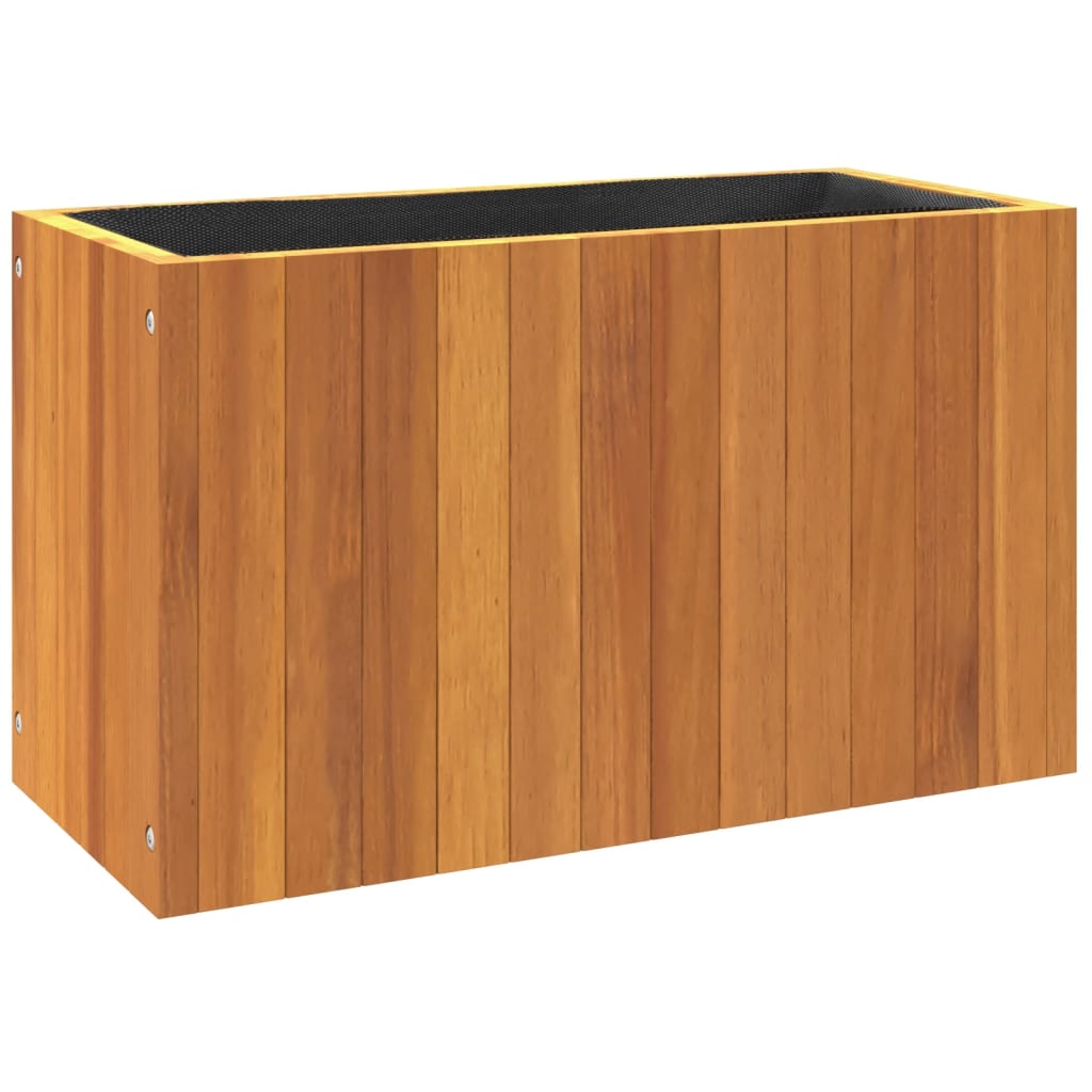 vidaXL Pflanzkübel 59x27,5x35 cm Massivholz Akazie