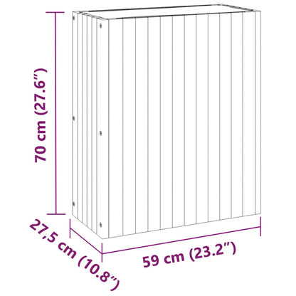 vidaXL Pflanzkübel 59x27,5x70 cm Massivholz Akazie