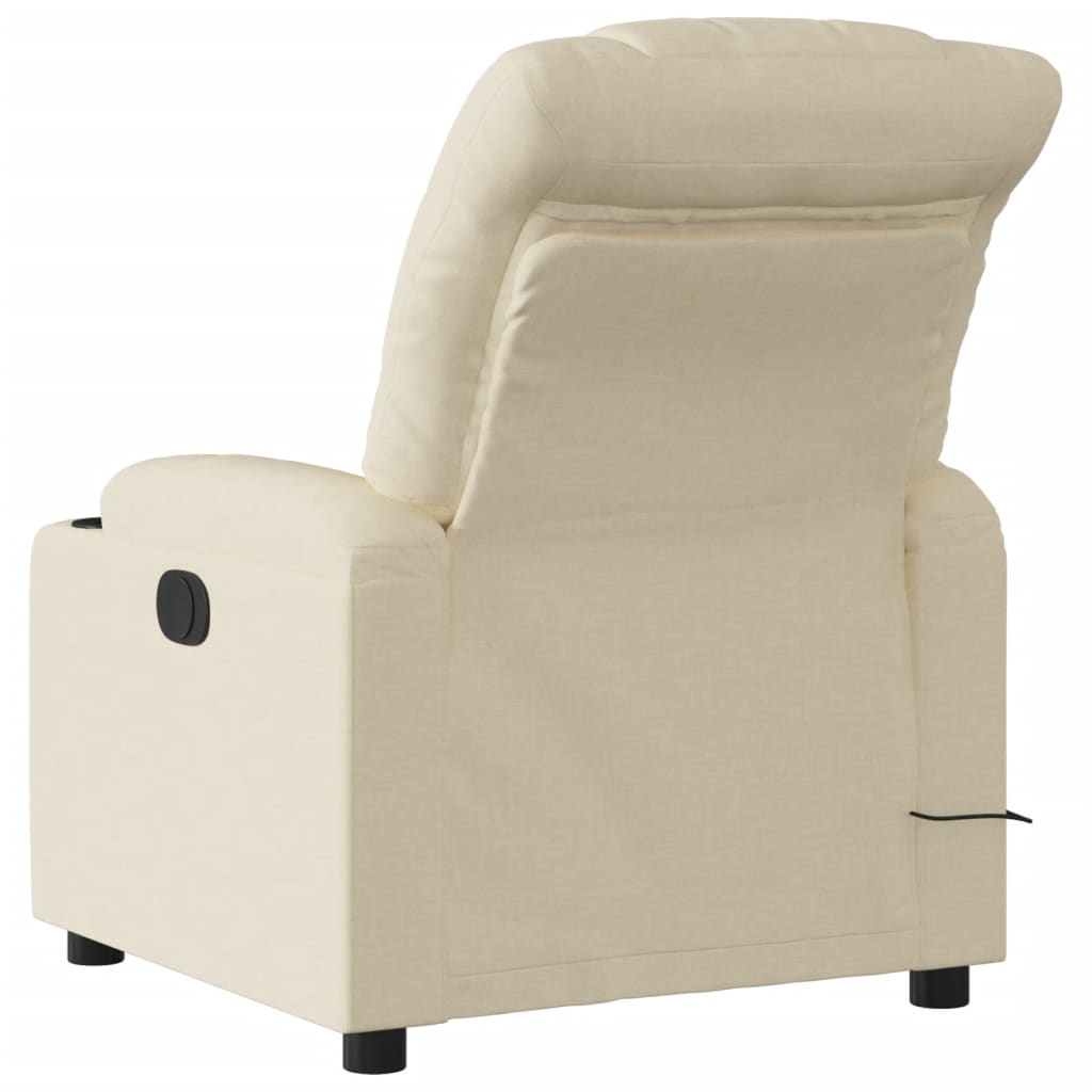 vidaXL Massagesessel Creme Stoff